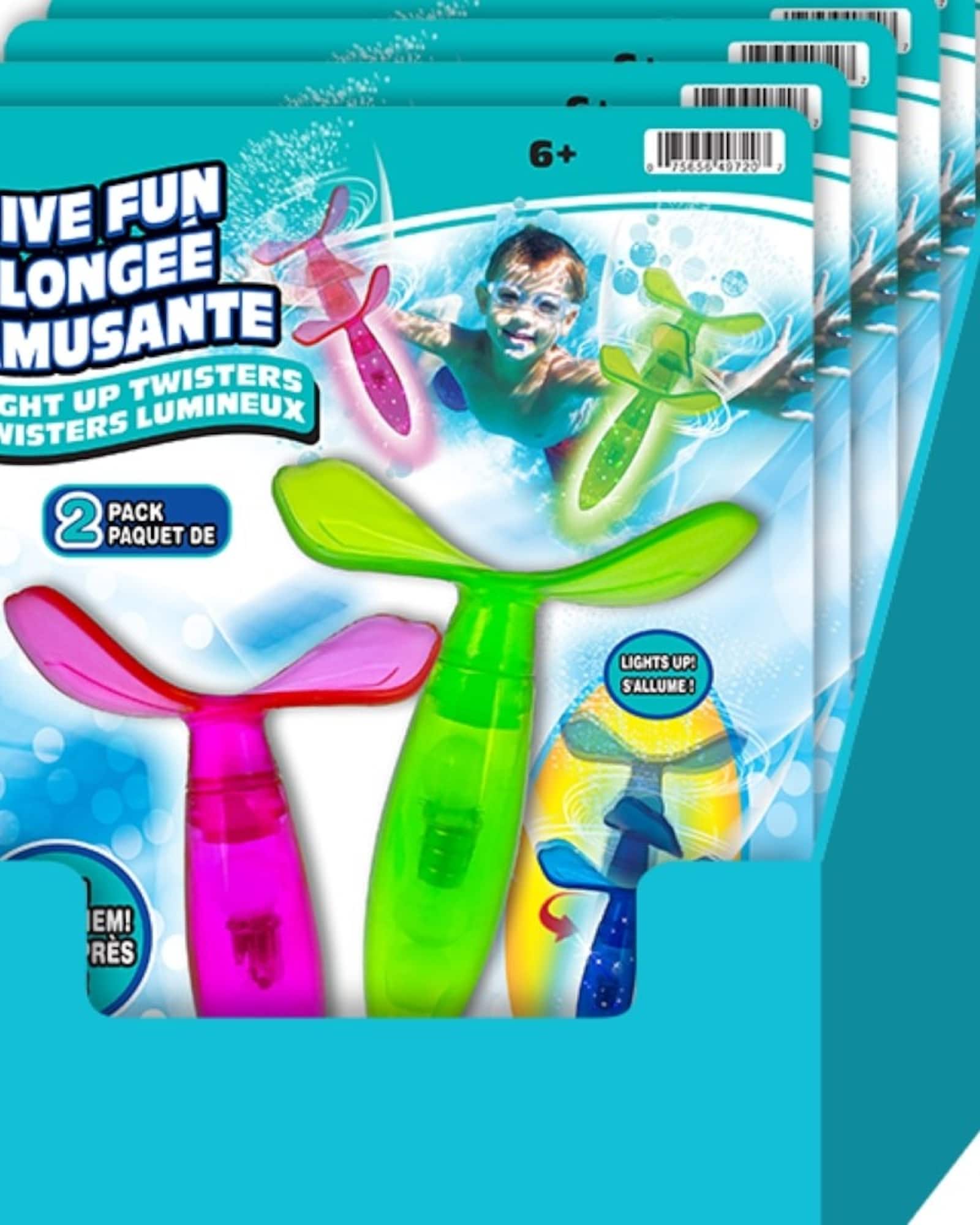 Assorted Dive Fun Light-Up Twisters, 2pc.